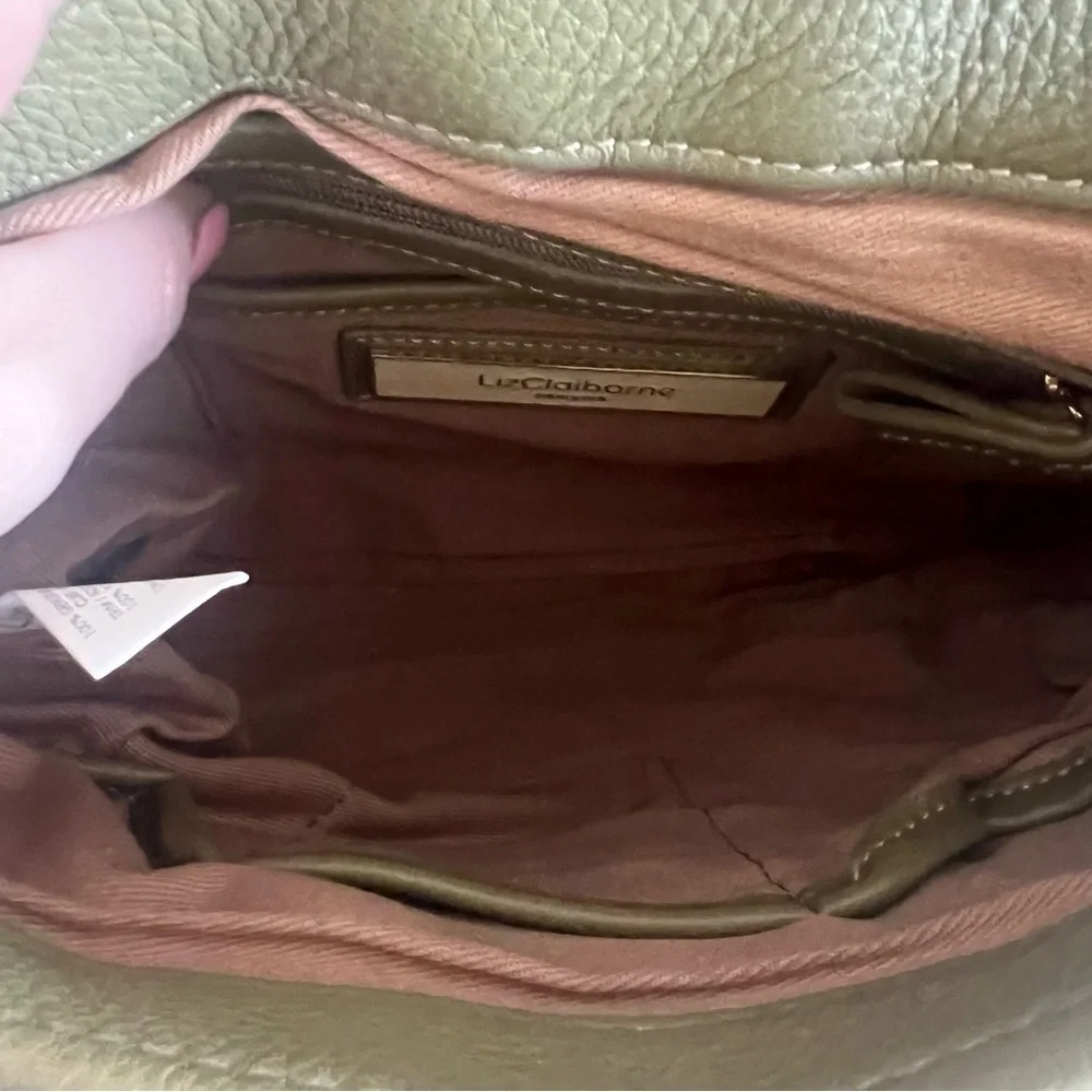 Liz Claiborne Green Leather Shoulder Bag